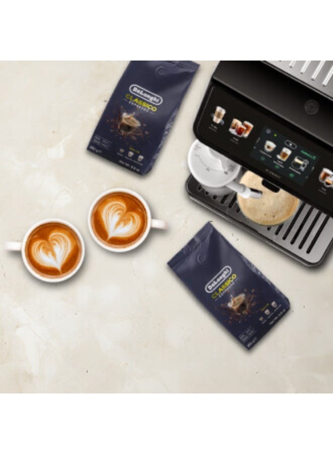 De'Longhi Classico Espresso Coffee Beans 250g, Medium Roast Blend, Arabica & Robusta, Cocoa & Chocolate Notes – DLSC600 - Image 2